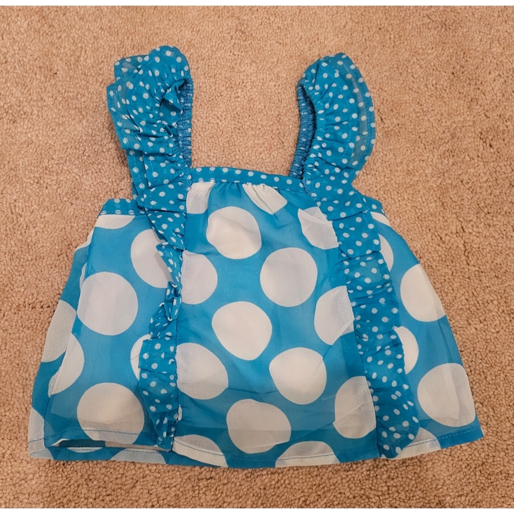 Polka Dot Newborn Tank Blouse